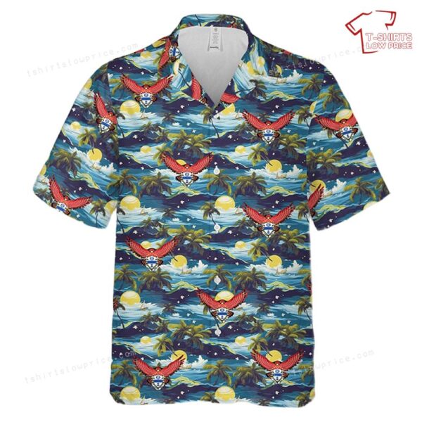 US Army 1-325th Airborne Infantry Regiment Red Falcons Hawaiian Shirt US Army 1-325th Airborne Infantry Regiment Red Falcons Hawaiian Shirt
