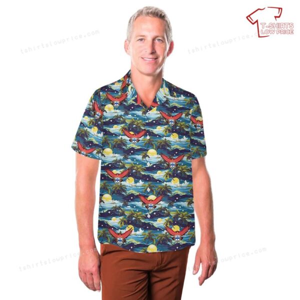 US Army 1-325th Airborne Infantry Regiment Red Falcons Hawaiian Shirt US Army 1-325th Airborne Infantry Regiment Red Falcons Hawaiian Shirt