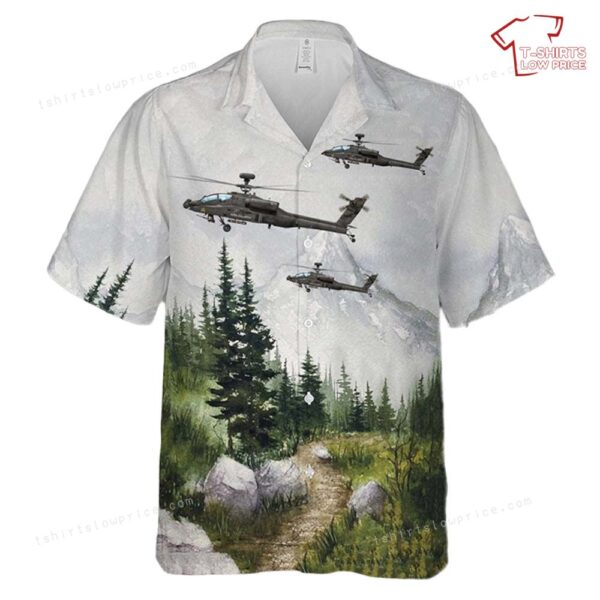 US Army 1st Battalion 227th Aviation AH-64D Apache Hawaiian Shirt US Army 1st Battalion 227th Aviation AH-64D Apache Hawaiian Shirt