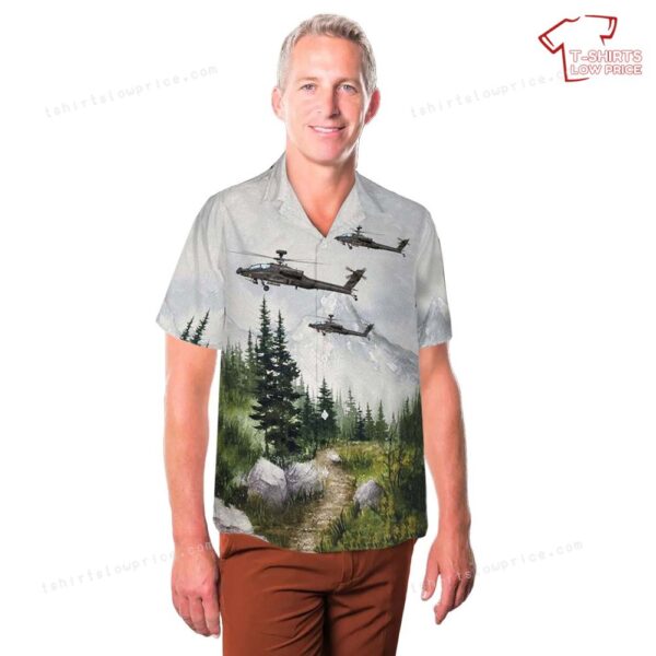 US Army 1st Battalion 227th Aviation AH-64D Apache Hawaiian Shirt US Army 1st Battalion 227th Aviation AH-64D Apache Hawaiian Shirt