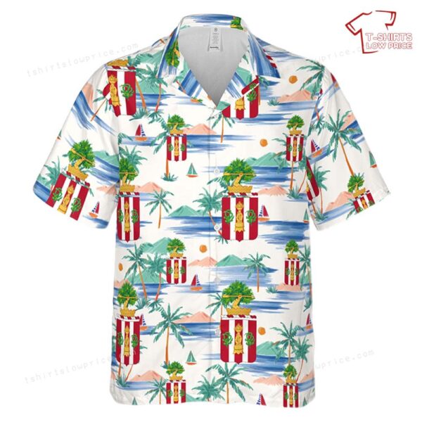 US Army 1st Battalion, 1st Air Defense Artillery Regiment Hawaiian Shirt