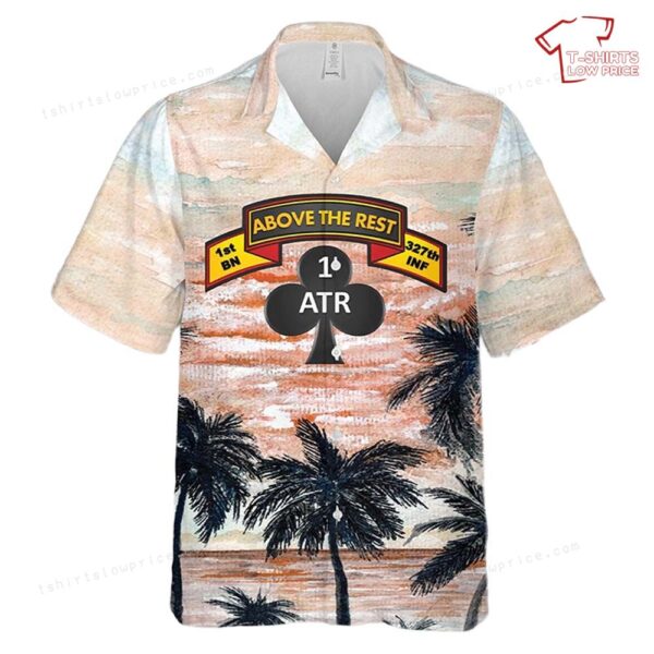 US Army 1st Battalion, 327th Infantry Regiment Bastogne Bulldogs Hawaiian Shirt US Army 1st Battalion, 327th Infantry Regiment Bastogne Bulldogs Hawaiian Shirt