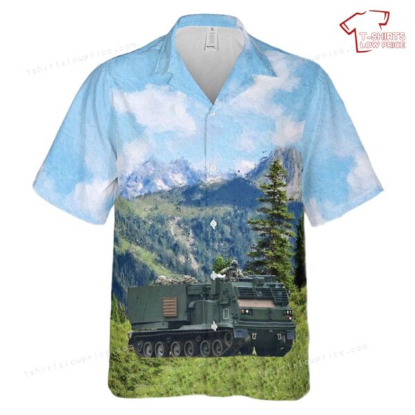 US Army 1st Battalion, 6th Field Artillery Regiment, 41st Field Artillery Brigade (FAB) Hawaiian Shirt