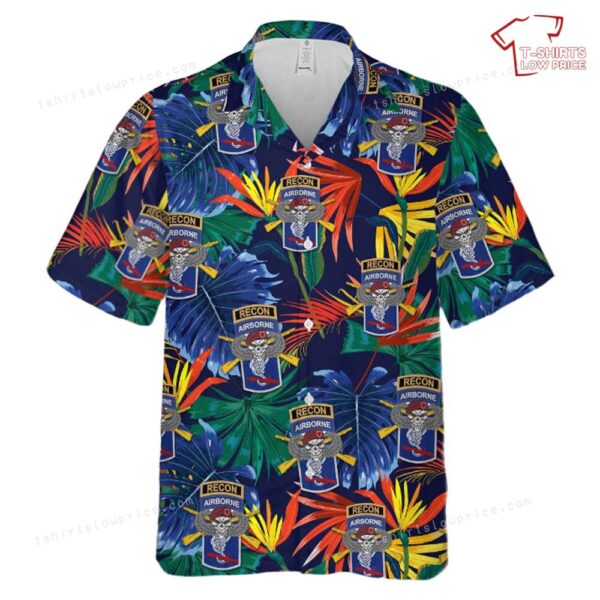 US Army 1st Bn 503rd INF 173rd Airborne Recon Hawaiian Shirt US Army 1st Bn 503rd INF 173rd Airborne Recon Hawaiian Shirt