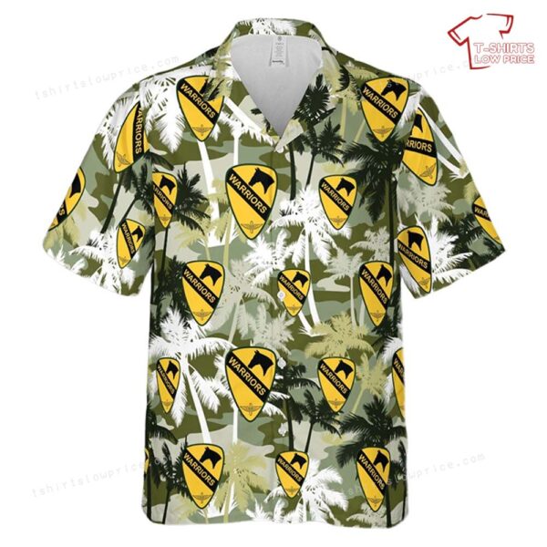 US Army 1st Cavalry Aviation Brigade Shoulder Sleeve Insignia Hawaiian Shirt US Army 1st Cavalry Aviation Brigade Shoulder Sleeve Insignia Hawaiian Shirt