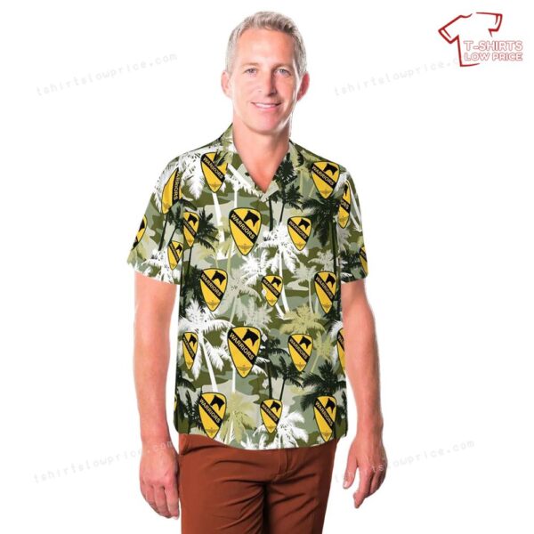 US Army 1st Cavalry Aviation Brigade Shoulder Sleeve Insignia Hawaiian Shirt US Army 1st Cavalry Aviation Brigade Shoulder Sleeve Insignia Hawaiian Shirt