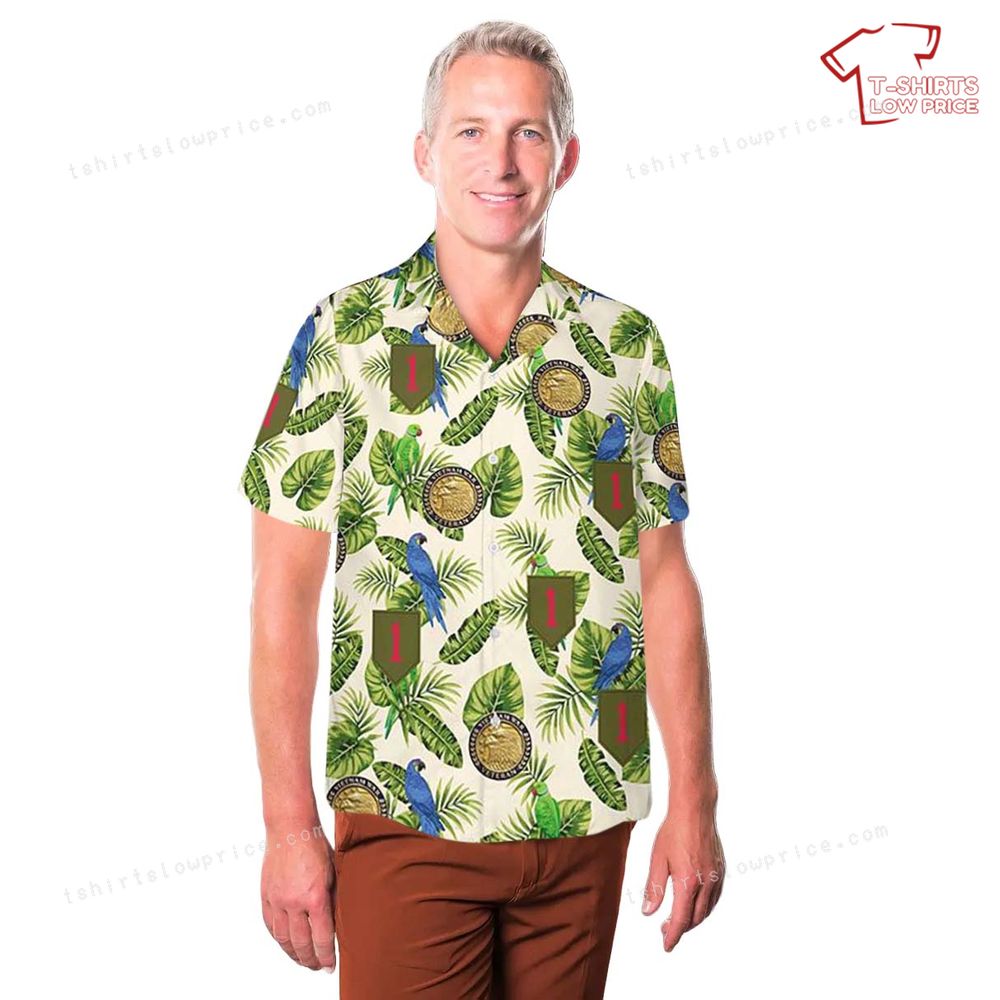 US Army 1st Infantry Division United States The Big Red One Hawaiian Shirt 3 US Army 1st Infantry Division United States The Big Red One Hawaiian Shirt 3