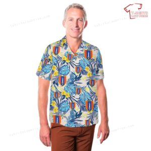 US Army 1st Signal Brigade First to Communicate Hawaiian Shirt 3