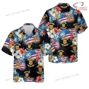 US Army 1st Special Forces Group (1st SFG), 4th Of July Hawaiian Shirt