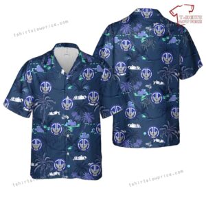 US Army 2-325th Airborne Infantry Regiment White Falcons Hawaiian Shirt