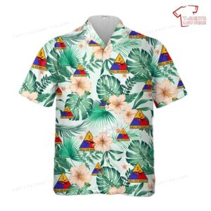 US Army 2nd Armored Division Hell on Wheels Hawaiian Shirt