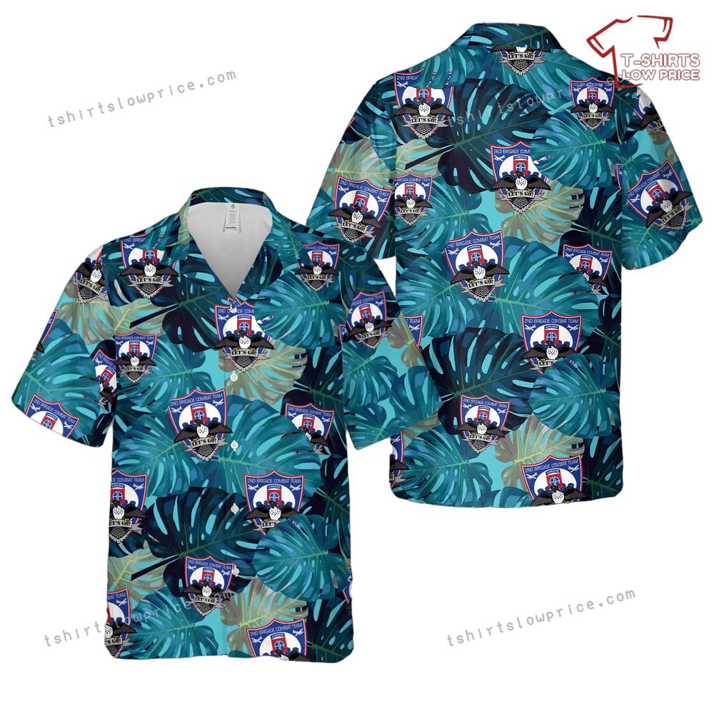 US Army 2nd Brigade Combat Team, 82nd Airborne Division Hawaiian Shirt US Army 2nd Brigade Combat Team 82nd Airborne Division Hawaiian Shirt 1