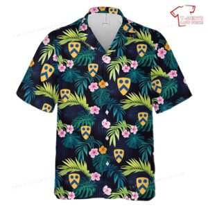 US Army 2nd Cavalry Division Patch World War II Hawaiian Shirt