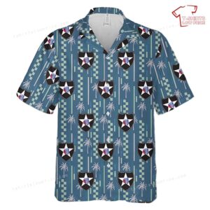 US Army 2nd Infantry Division (United States) 2ID Hawaiian Shirt