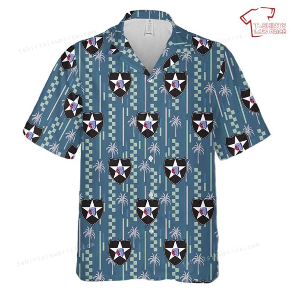 US Army 2nd Infantry Division (United States) 2ID Hawaiian Shirt US Army 2nd Infantry Division (United States) 2ID Hawaiian Shirt