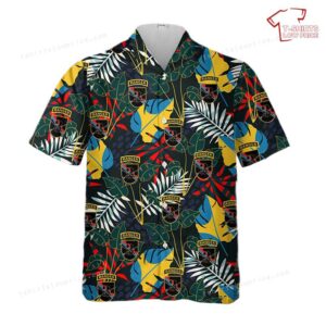 US Army 3-161 Infantry Dark Rifles Hawaiian Shirt