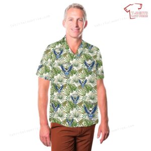 US Army 3 325th Airborne Infantry Regiment Blue Falcons Hawaiian Shirt 3