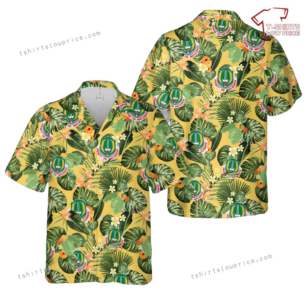 US Army 3rd Psychological Operations Battalion (3rd POB (A)) Hawaiian Shirt US Army 3rd Psychological Operations Battalion 3rd POB A Hawaiian Shirt 1