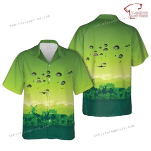 US Army 4th Brigade Combat Team (Airborne) 25th Infantry Division parachute Hawaiian Shirt