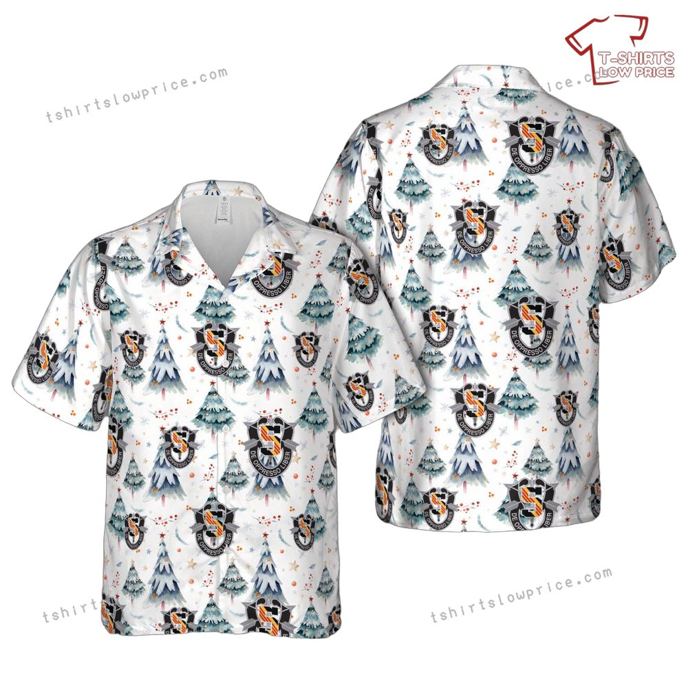 US Army 5th Special Forces Group (5th SFG) Christmas Hawaiian Shirt US Army 5th Special Forces Group 5th SFG Christmas Hawaiian Shirt 1