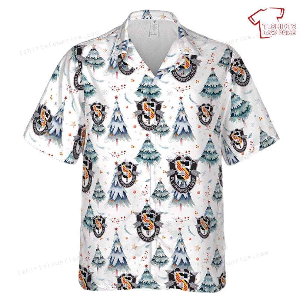 US Army 5th Special Forces Group 5th SFG Christmas Hawaiian Shirt 2 US Army 5th Special Forces Group 5th SFG Christmas Hawaiian Shirt 2