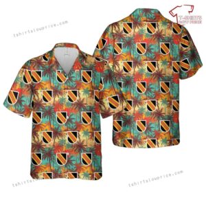 US Army 5th Special Forces Group (Airborne) (5th SFG (A)) beret flash 1964-1985 and 2016-present Hawaiian Shirt