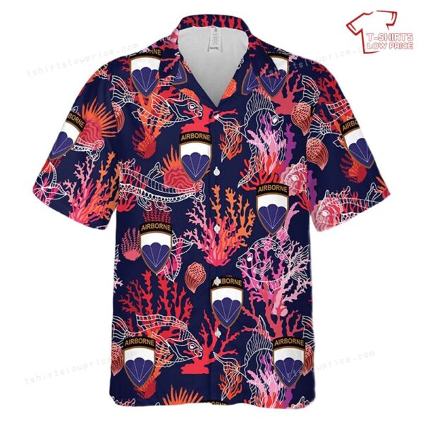US Army 6th Airborne Division Phantom Division In WWII Hawaiian Shirt US Army 6th Airborne Division Phantom Division In WWII Hawaiian Shirt