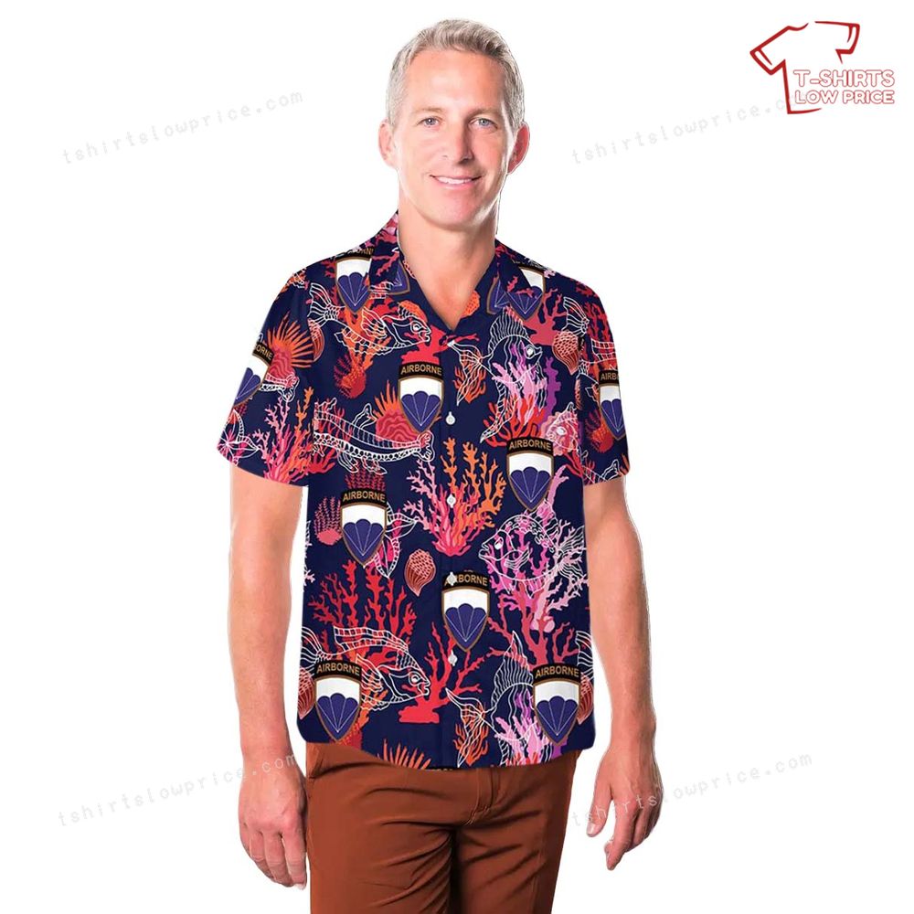 US Army 6th Airborne Division Phantom Division In WWII Hawaiian Shirt 3 US Army 6th Airborne Division Phantom Division In WWII Hawaiian Shirt 3