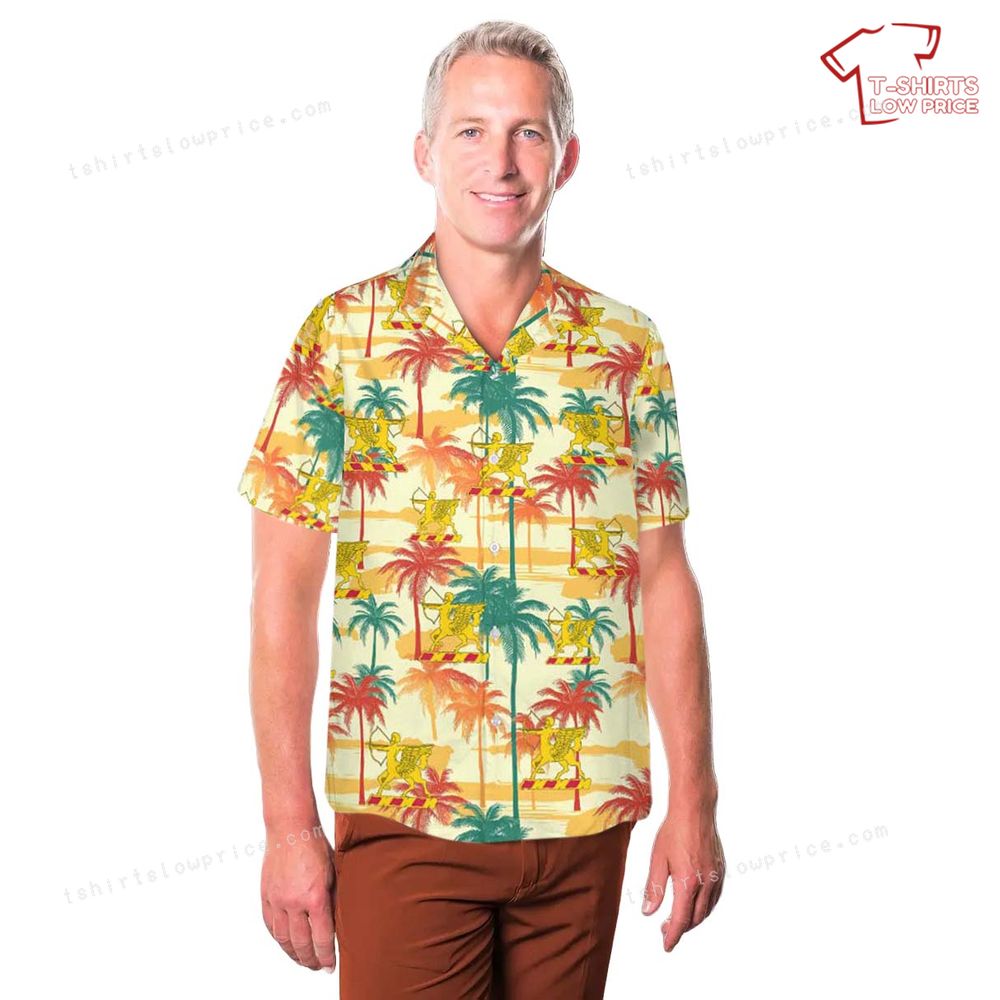 US Army 6th Field Artillery Regiment Unit Crest Hawaiian Shirt 3 US Army 6th Field Artillery Regiment Unit Crest Hawaiian Shirt 3