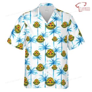 US Army 7th Army Pyramid of Power Hawaiian Shirt