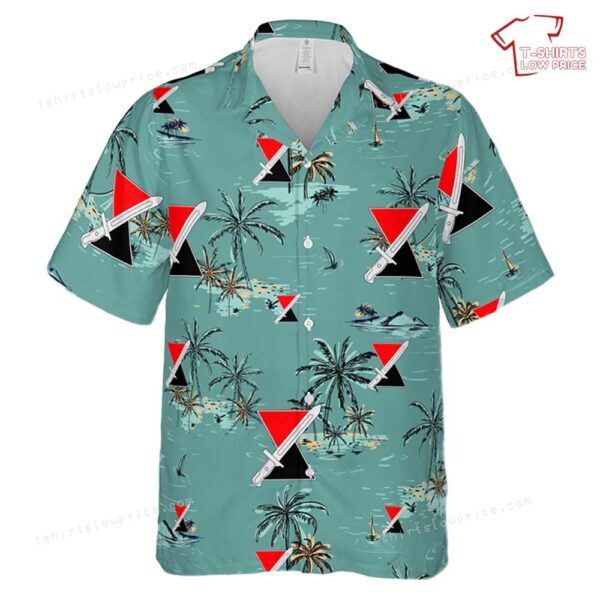 US Army 7th Infantry Division Distinctive unit insignia Hawaiian Shirt US Army 7th Infantry Division Distinctive unit insignia Hawaiian Shirt