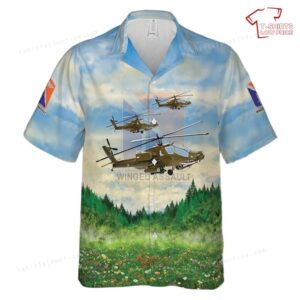 US Army 8th Battalion, 229th Aviation Regiment AH-64D Hawaiian Shirt