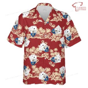 US Army 10TH Mountain 2-22 Infantry TRIPLE DEUCE Hawaiian Shirt