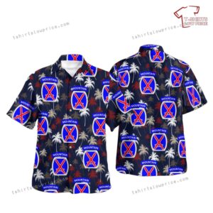US Army 10th Mountain Division (Light Infantry) Hawaiian Shirt