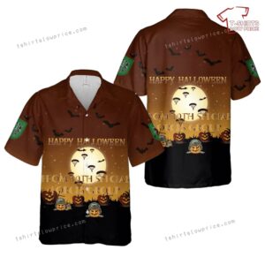 US Army 10th Special Forces Group (10th SFG) Halloween Hawaiian Shirt