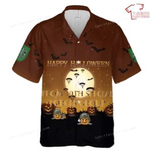 US Army 10th Special Forces Group (10th SFG) Halloween Hawaiian Shirt