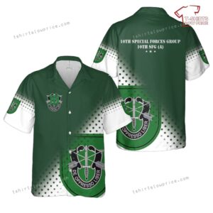 US Army 10th Special Forces Group (10th SFG), St Patrick’s Day Hawaiian Shirt