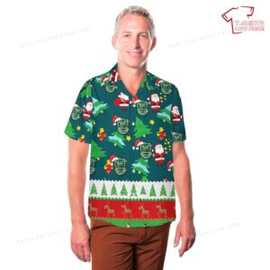 US Army 10th Special Forces Group United States Christmas Hawaiian Shirt 3