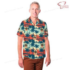 US Army 11th Corps Signal Brigade Desert Thunderbirds Hawaiian Shirt 3