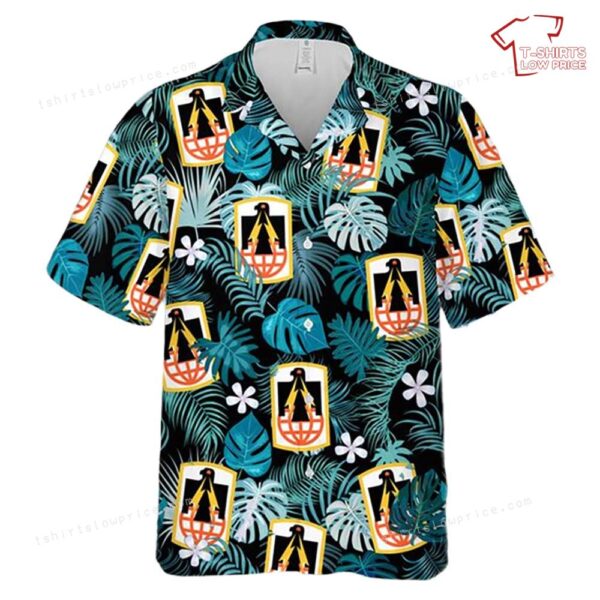 US Army 11th Signal Brigade SSI Hawaiian Shirt US Army 11th Signal Brigade SSI Hawaiian Shirt