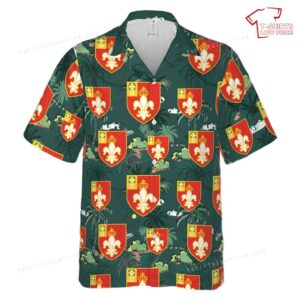 US Army 12th Field Artillery Regiment Unit Crest Hawaiian Shirt