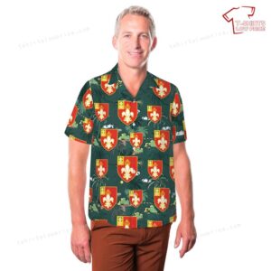 US Army 12th Field Artillery Regiment Unit Crest Hawaiian Shirt 3