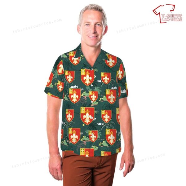US Army 12th Field Artillery Regiment Unit Crest Hawaiian Shirt US Army 12th Field Artillery Regiment Unit Crest Hawaiian Shirt