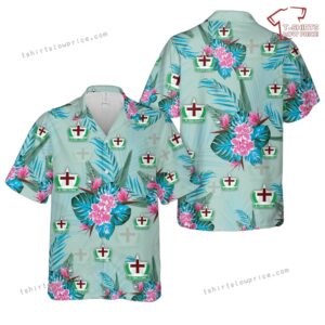 US Army 12th Field Hospital Hawaiian Shirt