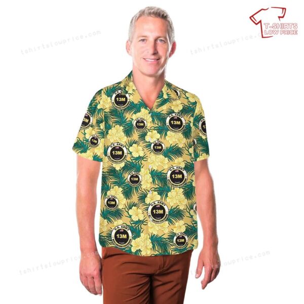US Army 13M Multiple Launch Rocket System Crewmember MOS Hawaiian Shirt US Army 13M Multiple Launch Rocket System Crewmember MOS Hawaiian Shirt