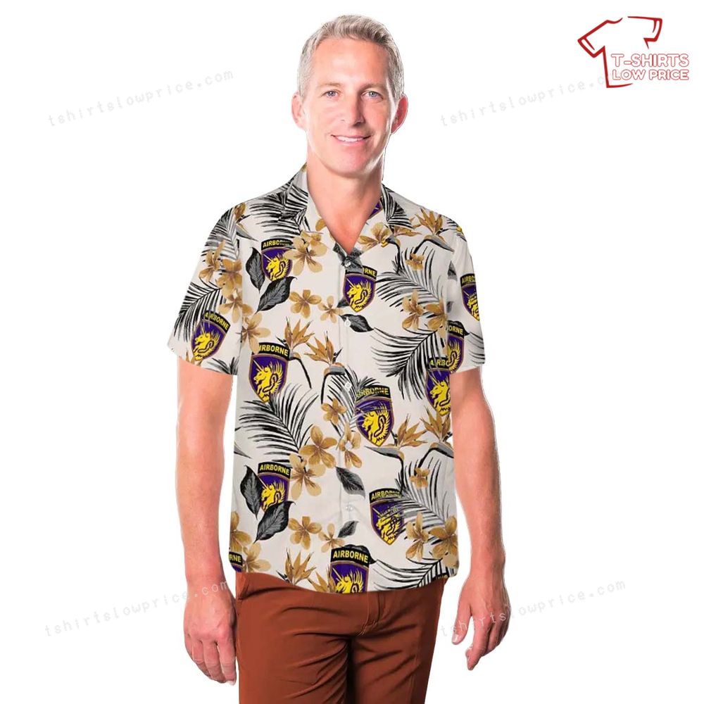 US Army 13th Airborne Division World War II Hawaiian Shirt 3 US Army 13th Airborne Division World War II Hawaiian Shirt 3