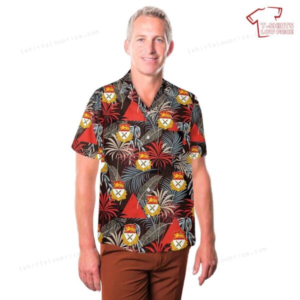 US Army 15th Cavalry Regiment Pocket Hawaiian Shirt