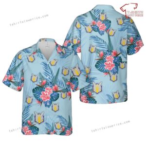 US Army 17th Cavalry Regiment Unit Crest Hawaiian Shirt