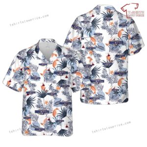 US Army 18th Airborne Combat Infantry Airborne Badge Army CIB Hawaiian Shirt