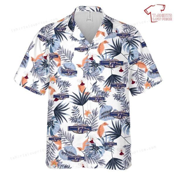 US Army 18th Airborne Combat Infantry Airborne Badge Army CIB Hawaiian Shirt US Army 18th Airborne Combat Infantry Airborne Badge Army CIB Hawaiian Shirt